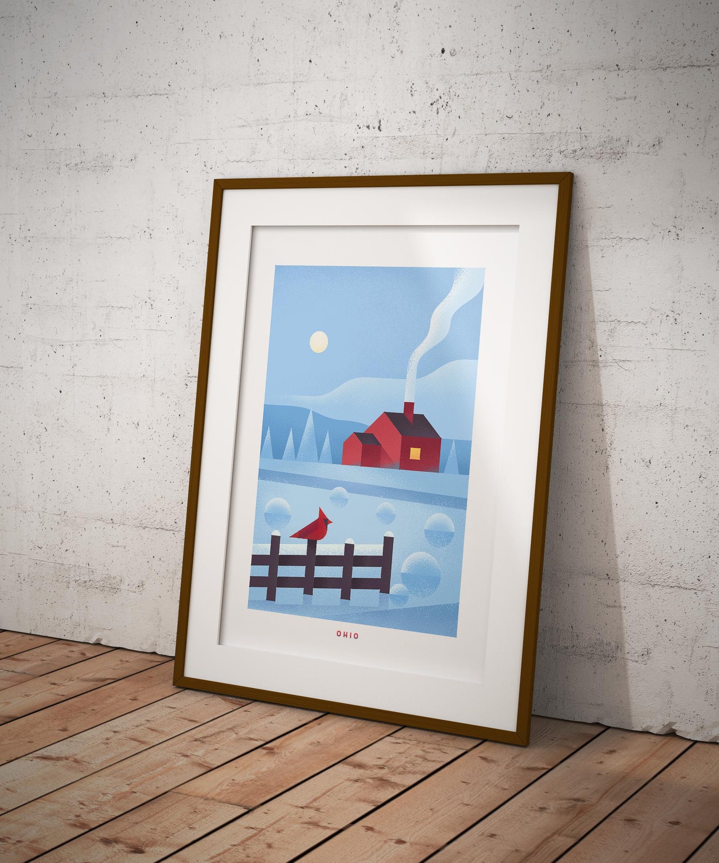 Ohio Travel Poster Print-Poster-Yesteeyear