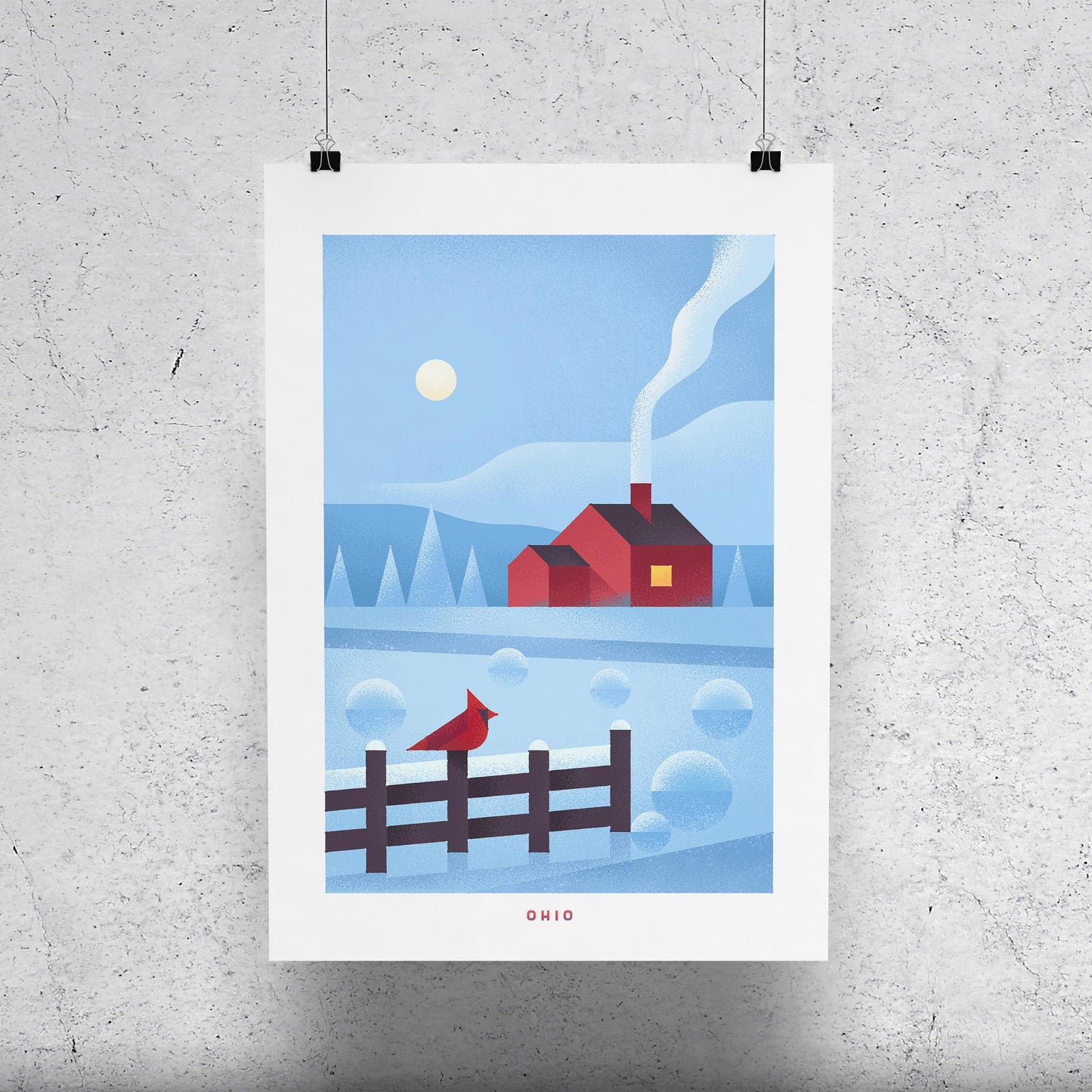 Ohio Travel Poster Print-Poster-Yesteeyear