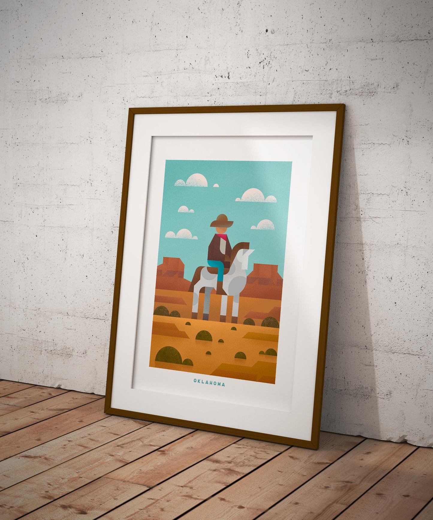 Oklahoma Travel Poster Print-Poster-Yesteeyear
