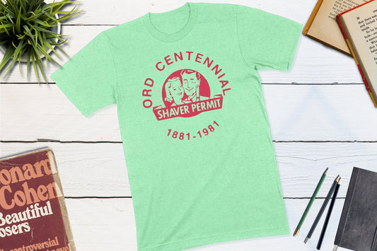 Ord Nebraska Centennial Button 1981 Shirt-Unisex T-shirt-Yesteeyear