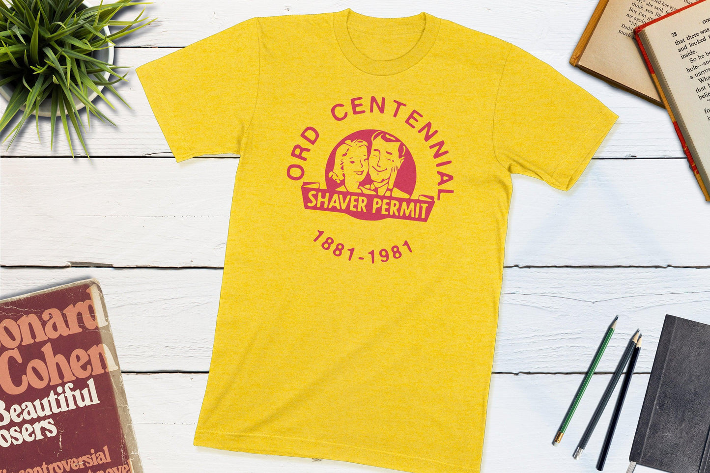 Ord Nebraska Centennial Button 1981 Shirt-Unisex T-shirt-Yesteeyear