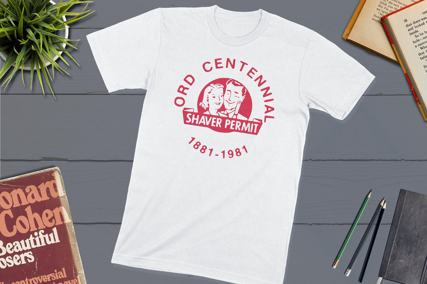 Ord Nebraska Centennial Button 1981 Shirt-Unisex T-shirt-Yesteeyear