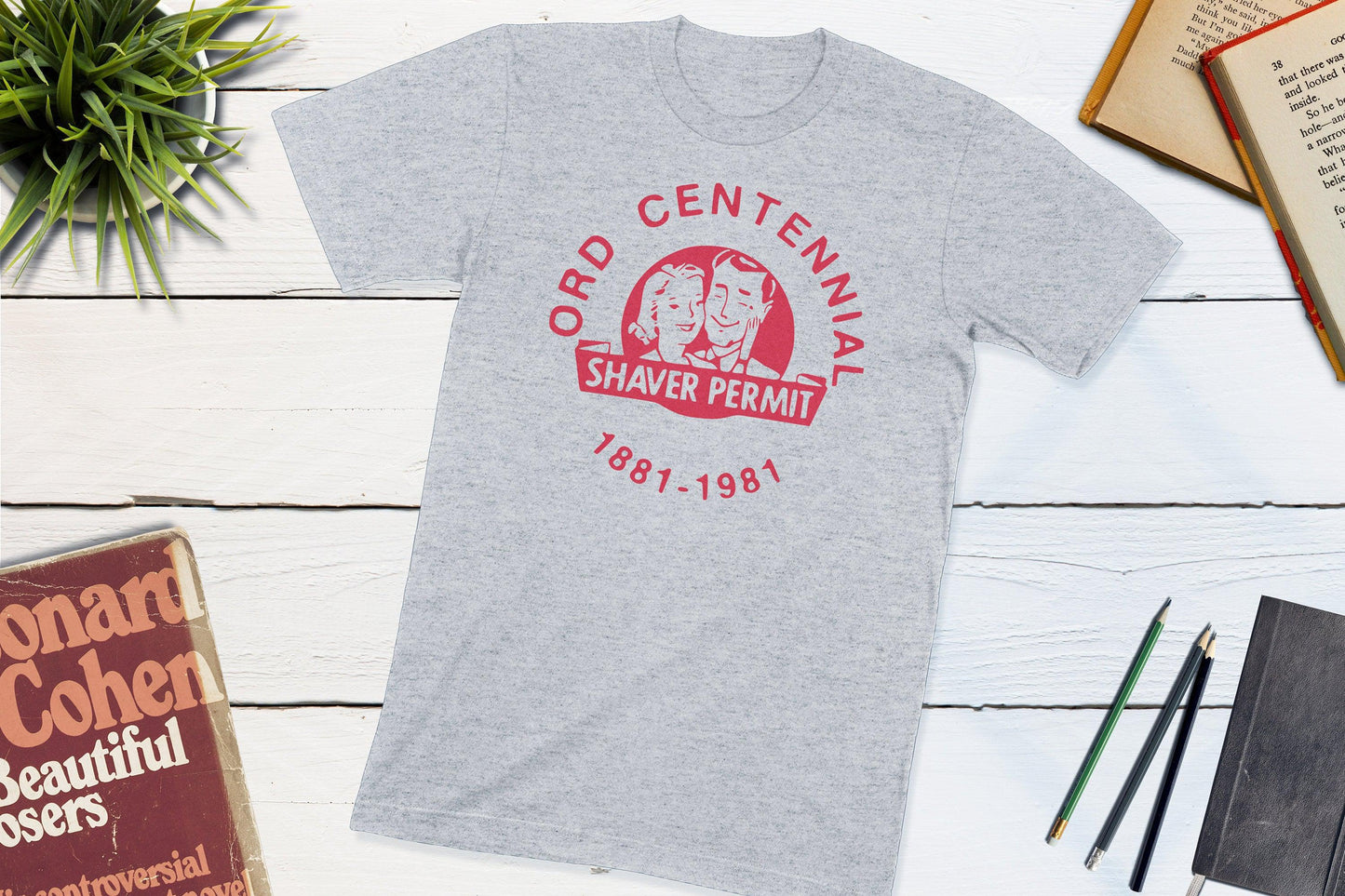 Ord Nebraska Centennial Button 1981 Shirt-Unisex T-shirt-Yesteeyear