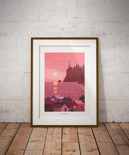 Oregon Travel Poster Print-Poster-Yesteeyear