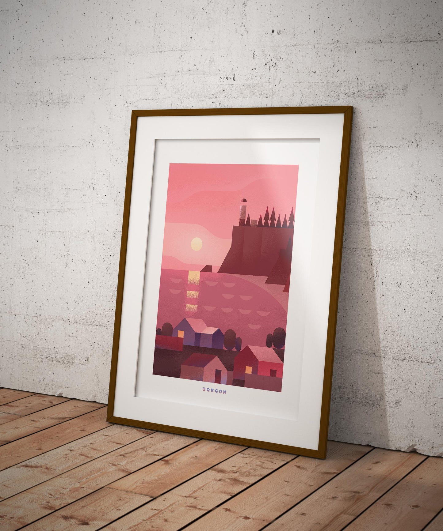 Oregon Travel Poster Print-Poster-Yesteeyear
