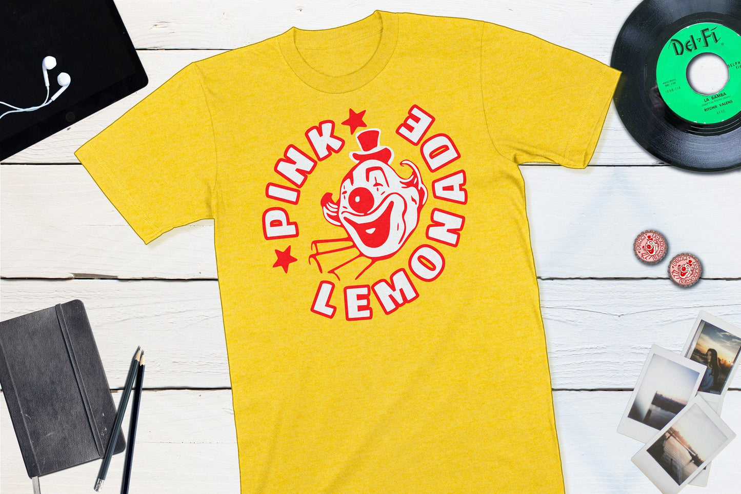 Pink Lemonade Soda Pop Bottle Cap-Unisex T-shirt-Yesteeyear