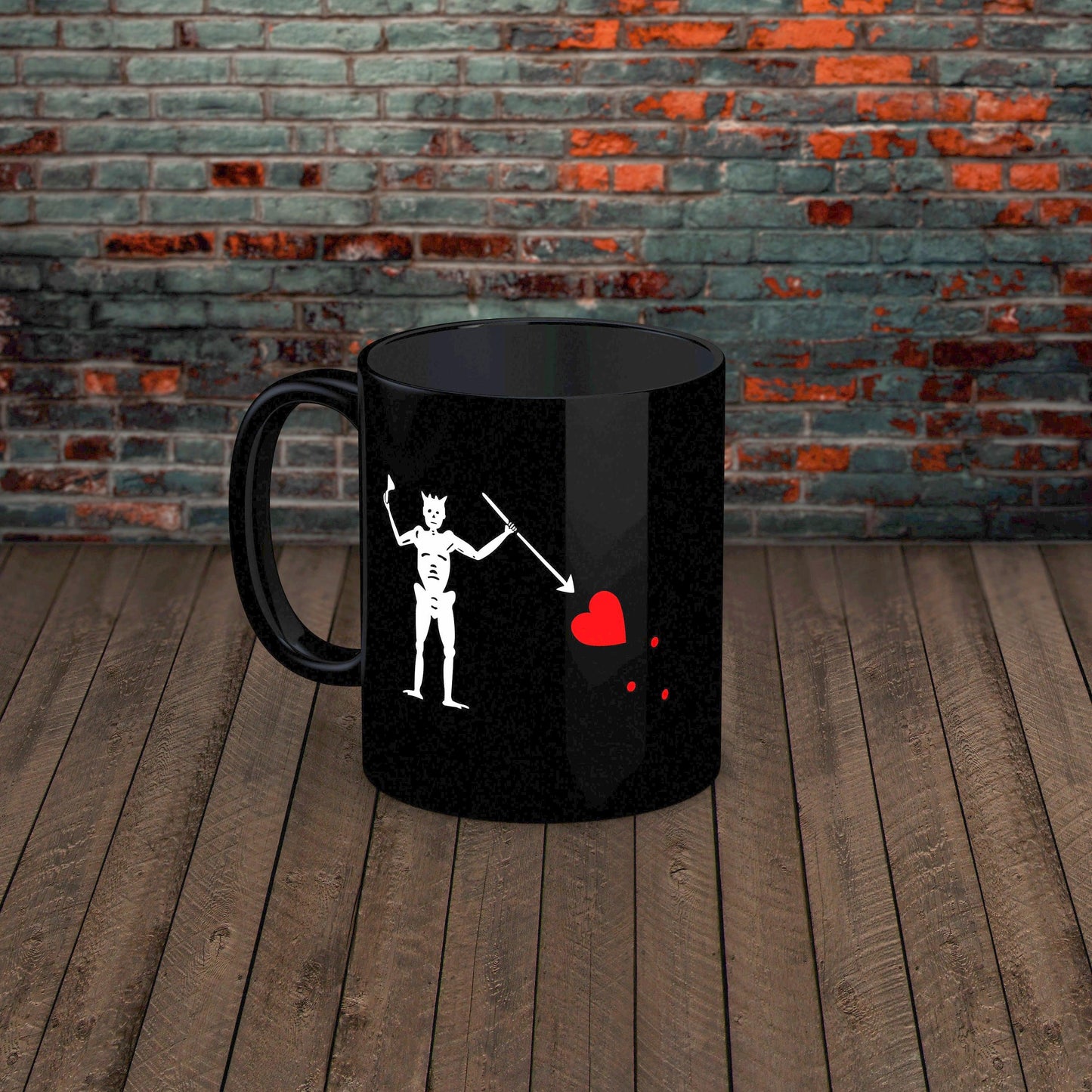 Pirate Blackbeard Flag Mug-Ceramic Coffee Mug-Yesteeyear