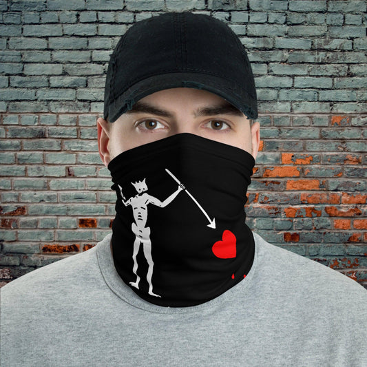 Pirate Blackbeard Flag Neck Gaiter-Neck Gaiter-Yesteeyear