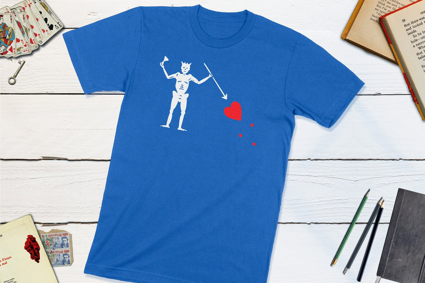 Pirate Blackbeard Flag Shirt-Unisex T-shirt-Yesteeyear