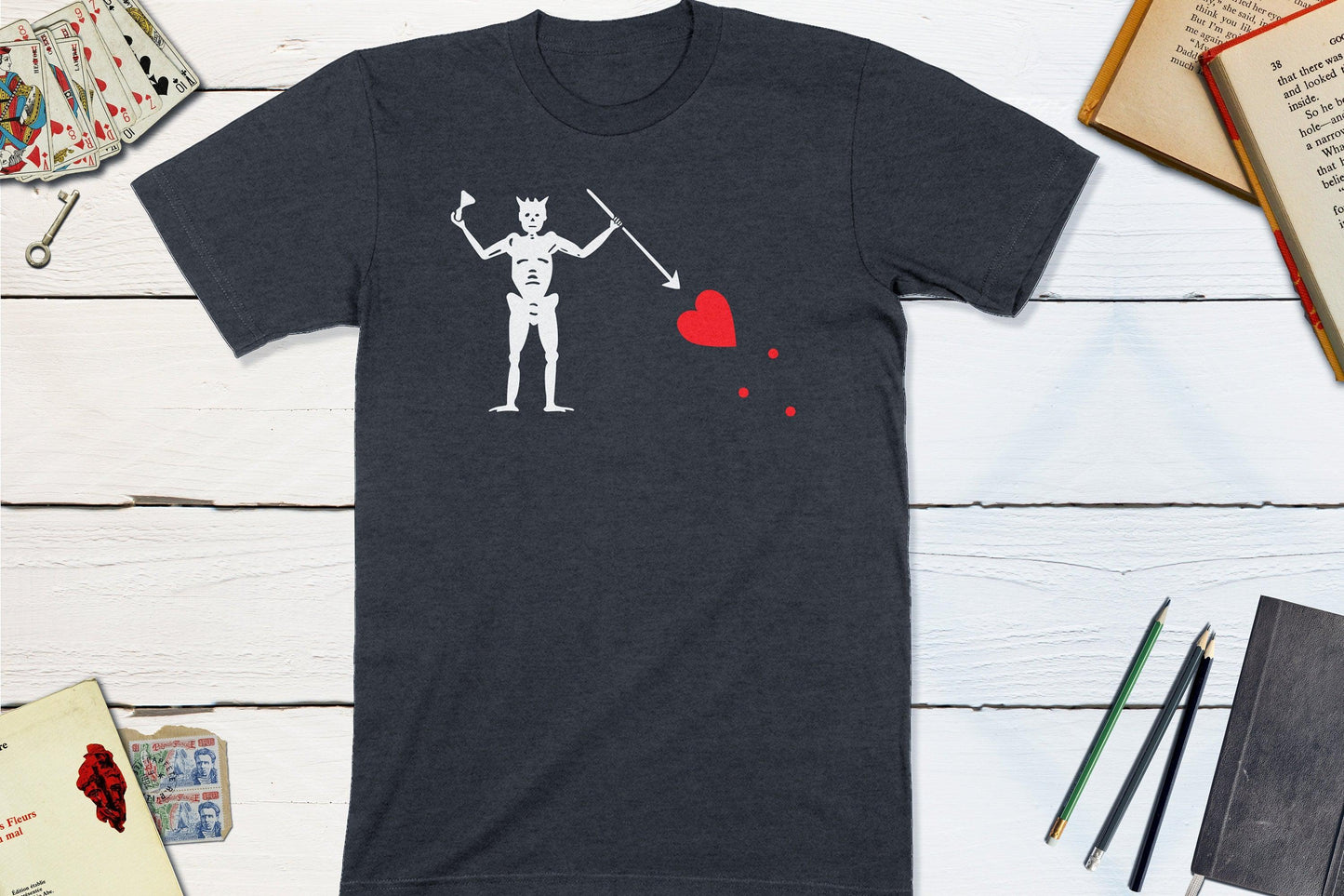 Pirate Blackbeard Flag Shirt-Unisex T-shirt-Yesteeyear