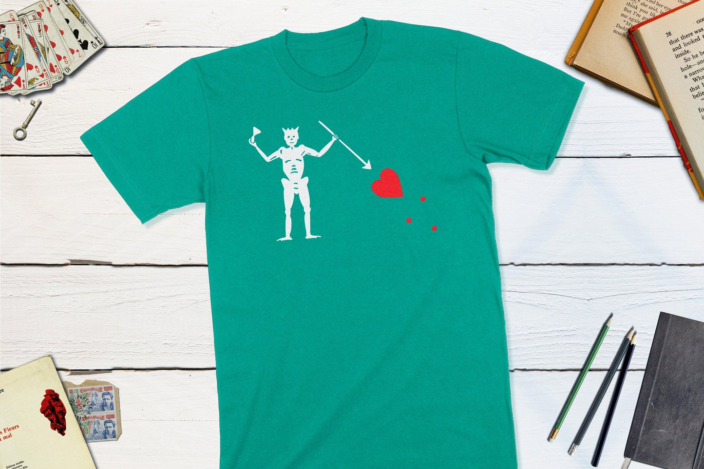 Pirate Blackbeard Flag Shirt-Unisex T-shirt-Yesteeyear