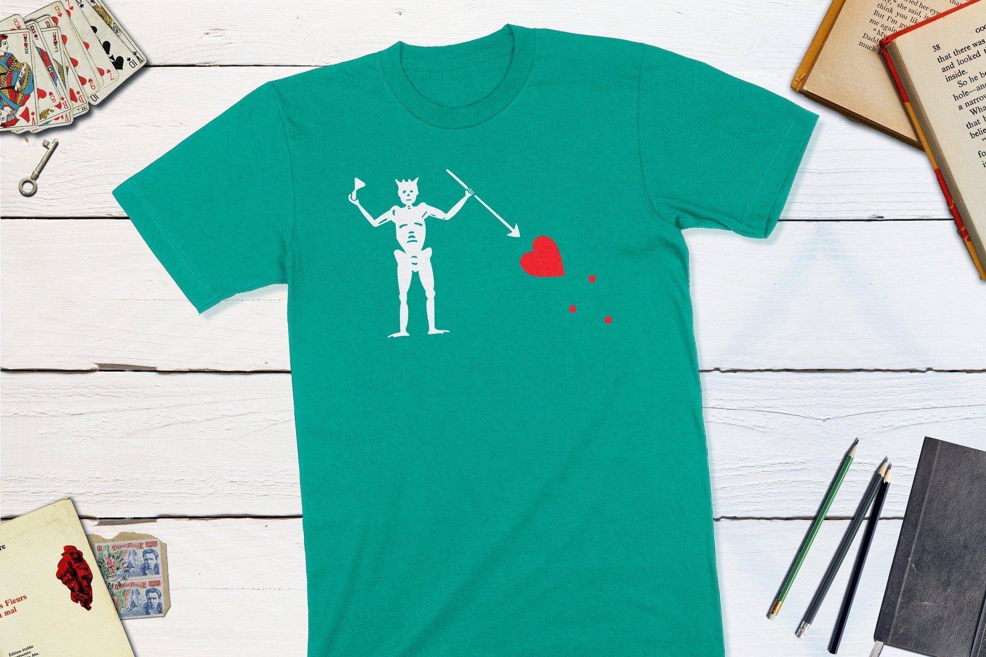 Pirate Blackbeard Flag Shirt-Unisex T-shirt-Yesteeyear