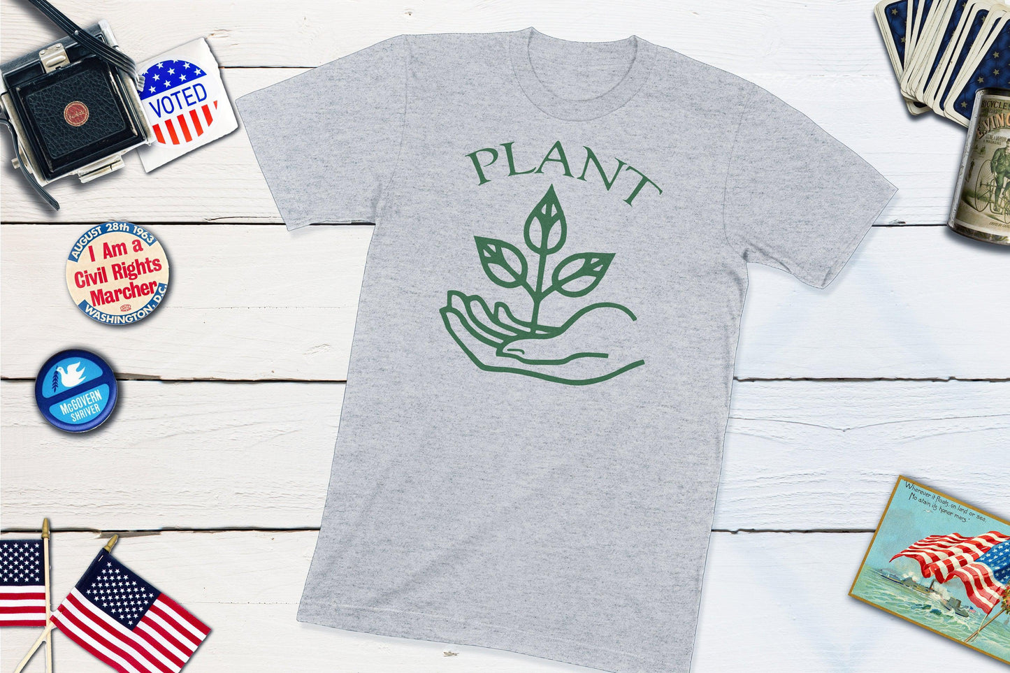 Plant Peace Anti-War Shirt-Unisex T-shirt-Yesteeyear