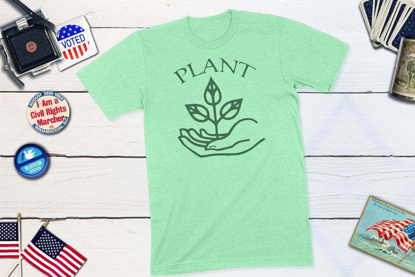 Plant Peace Anti-War Shirt-Unisex T-shirt-Yesteeyear