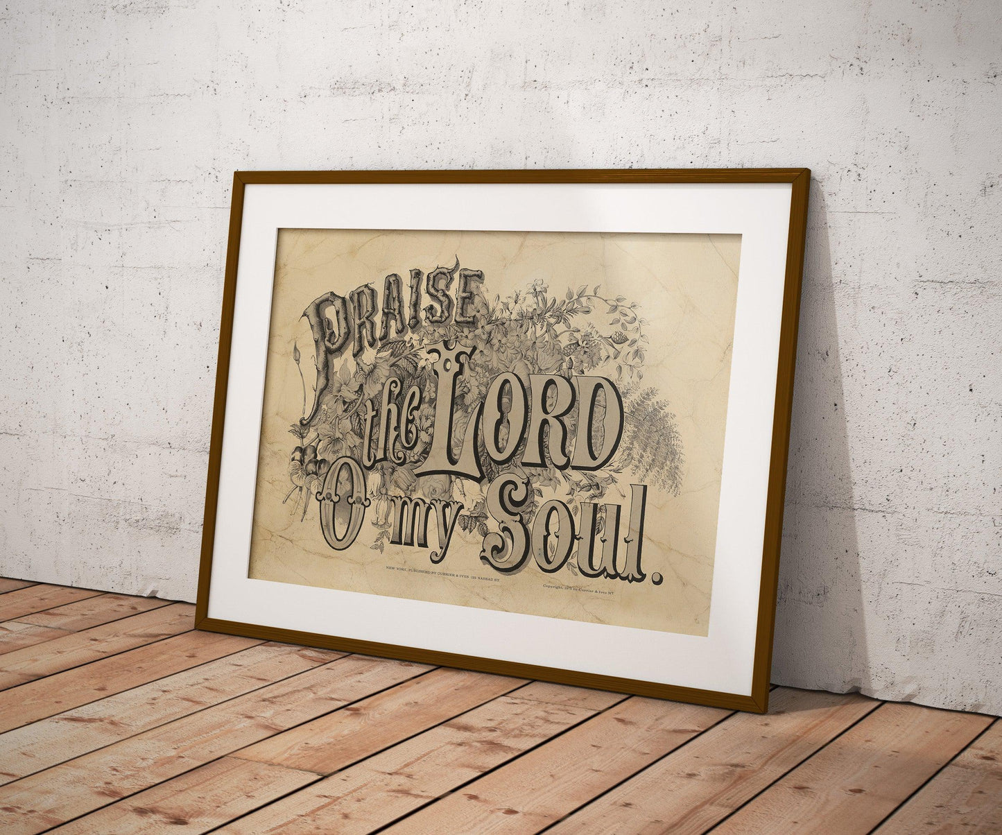 Praise the Lord O My Soul Currier & Ives Poster Print-Poster-Yesteeyear