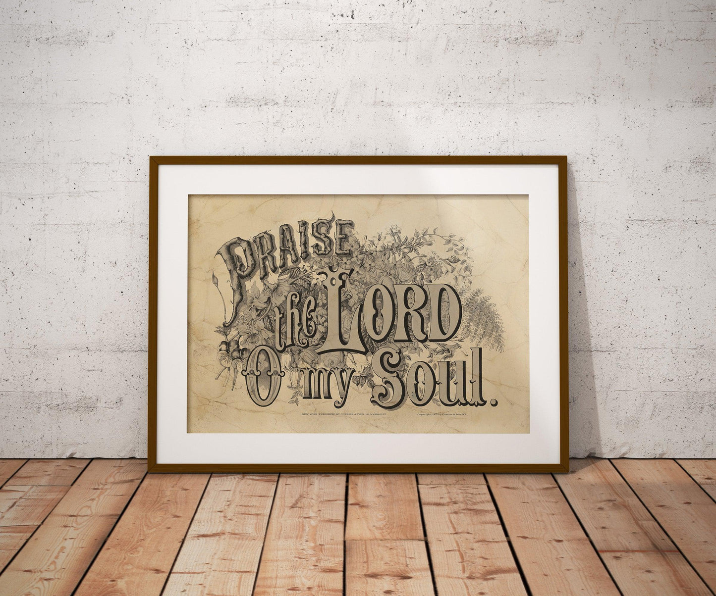 Praise the Lord O My Soul Currier & Ives Poster Print-Poster-Yesteeyear