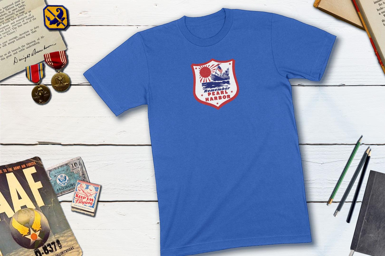 Remember Pearl Harbor - WWII Vintage Matchbook-Unisex T-shirt-Yesteeyear