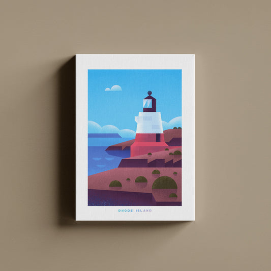 Rhode Island Travel Poster Canvas-Canvas-Yesteeyear