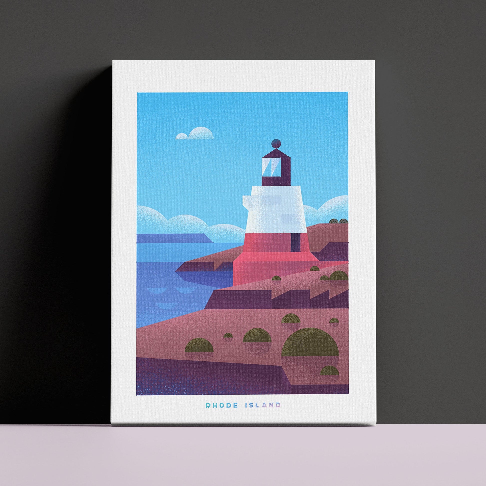 Rhode Island Travel Poster Canvas-Canvas-Yesteeyear