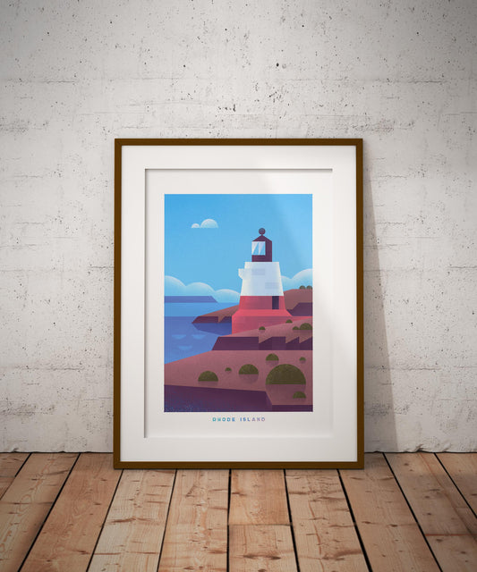 Rhode Island Travel Poster Print-Poster-Yesteeyear