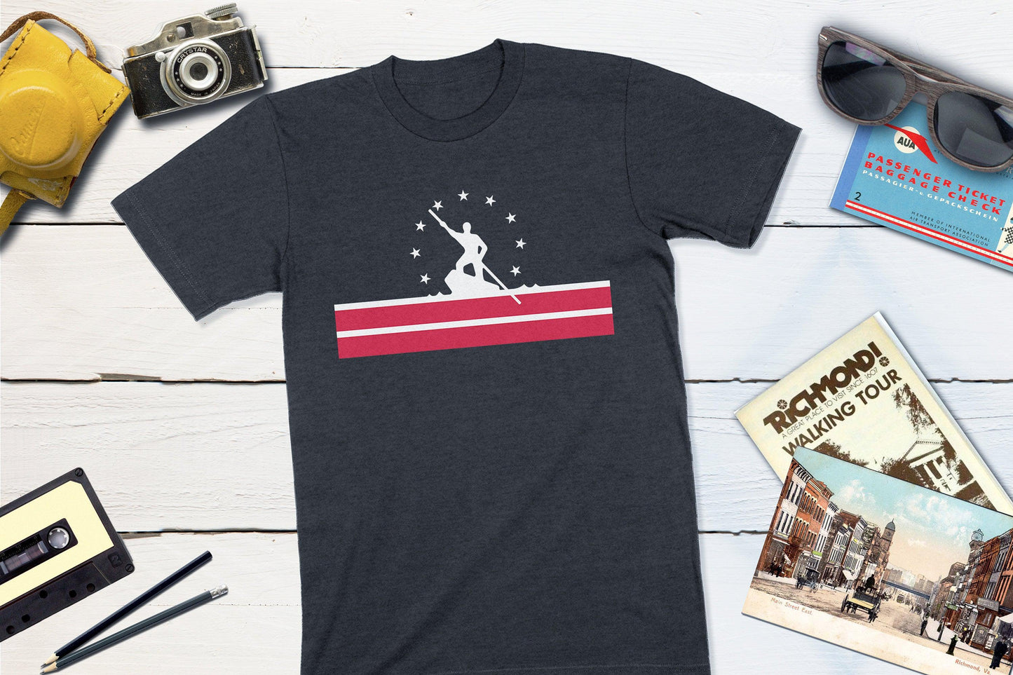 Richmond Virginia City Flag-Unisex T-shirt-Yesteeyear
