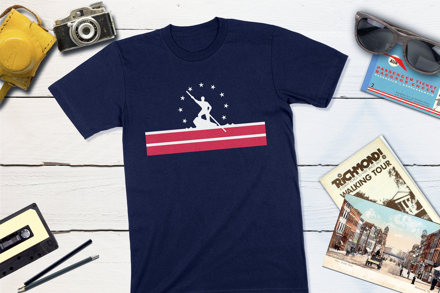 Richmond Virginia City Flag-Unisex T-shirt-Yesteeyear