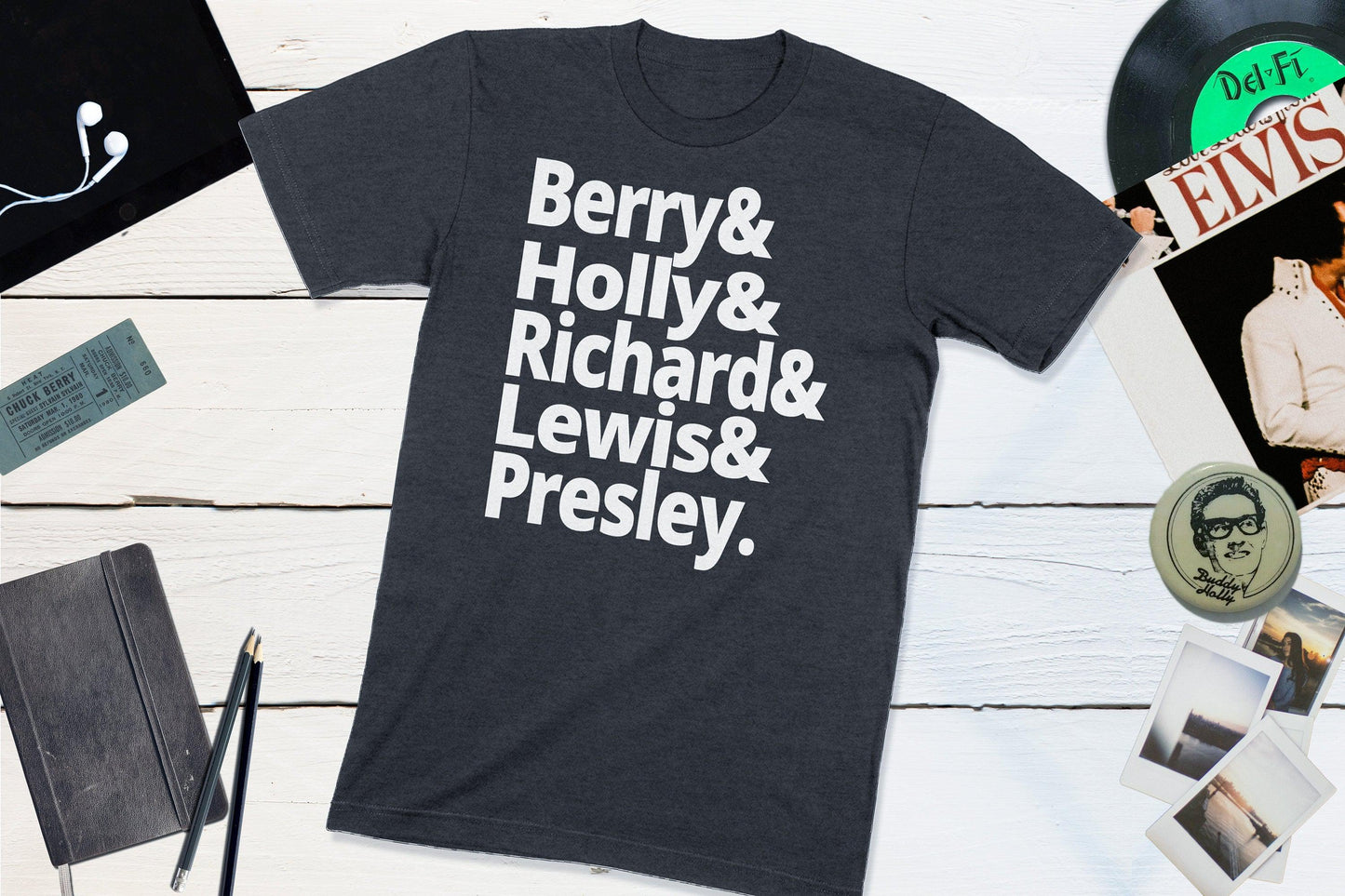 Rock N Roll Founders - Berry, Holly, Richard, Lewis, Presley-Yesteeyear