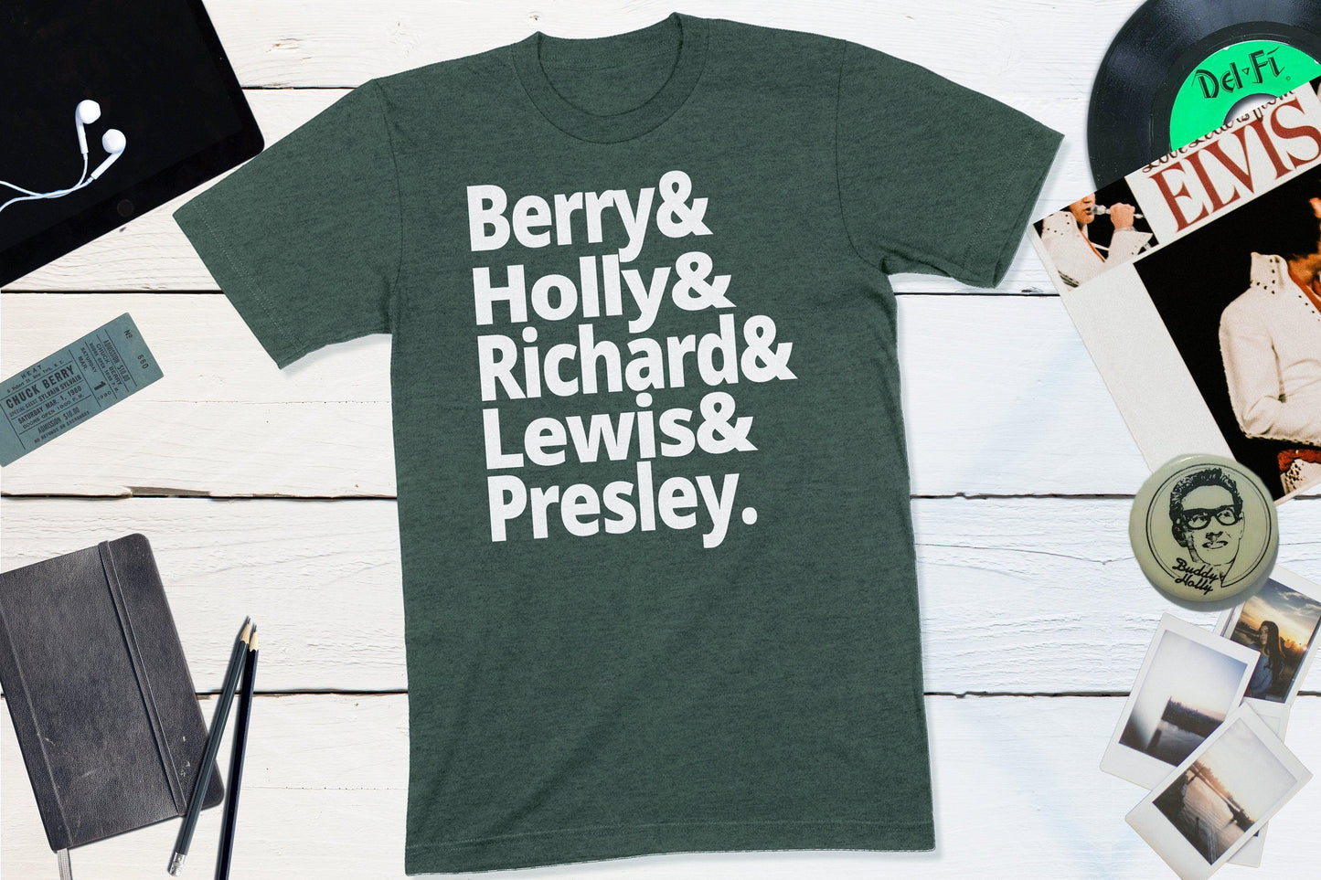 Rock N Roll Founders - Berry, Holly, Richard, Lewis, Presley-Yesteeyear