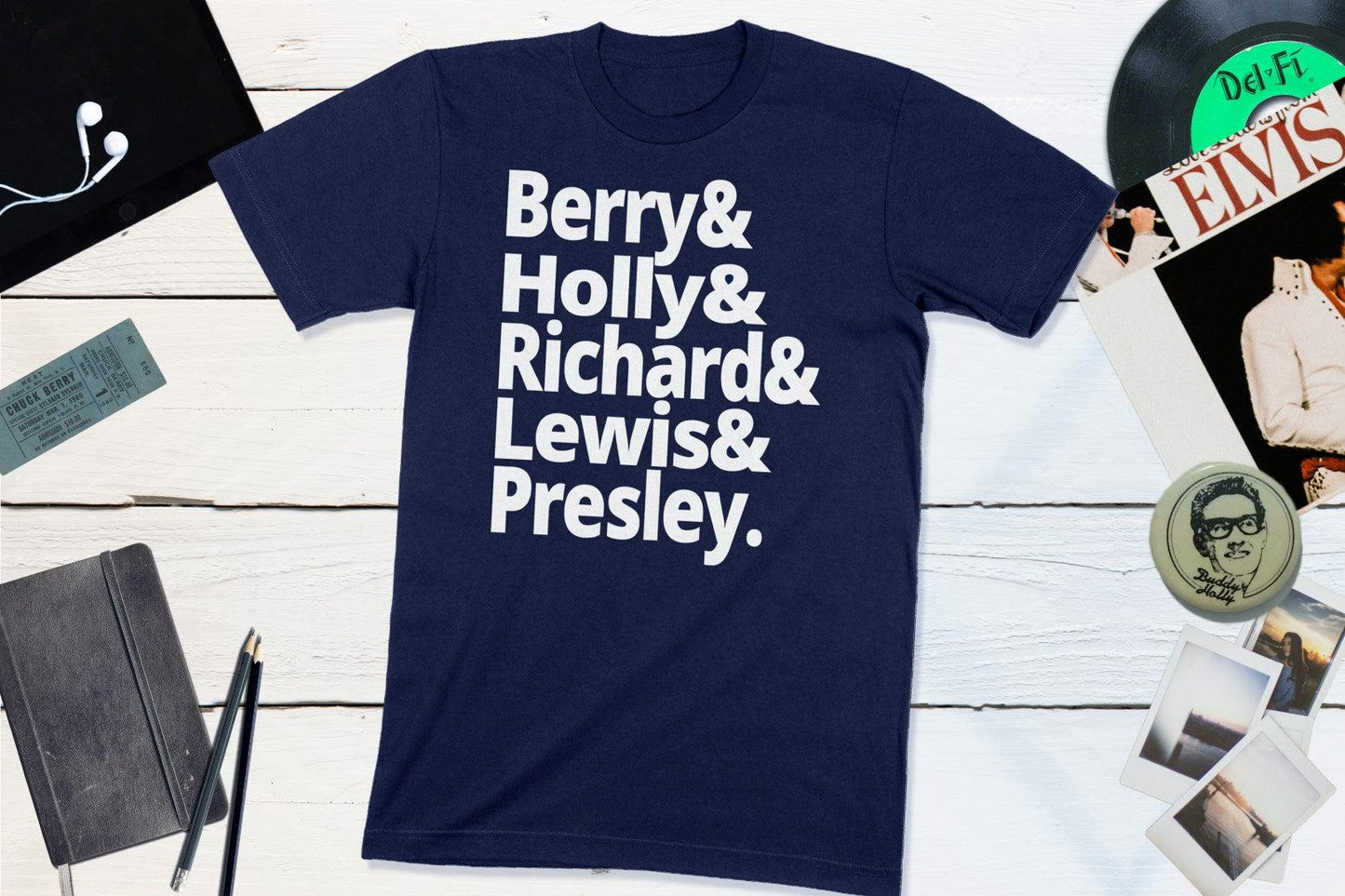 Rock N Roll Founders - Berry, Holly, Richard, Lewis, Presley-Yesteeyear