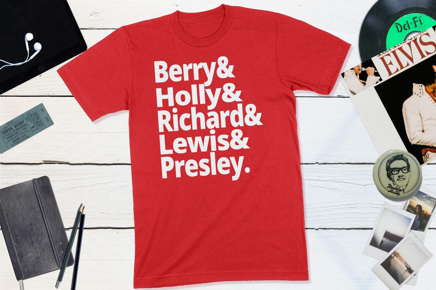 Rock N Roll Founders - Berry, Holly, Richard, Lewis, Presley-Yesteeyear