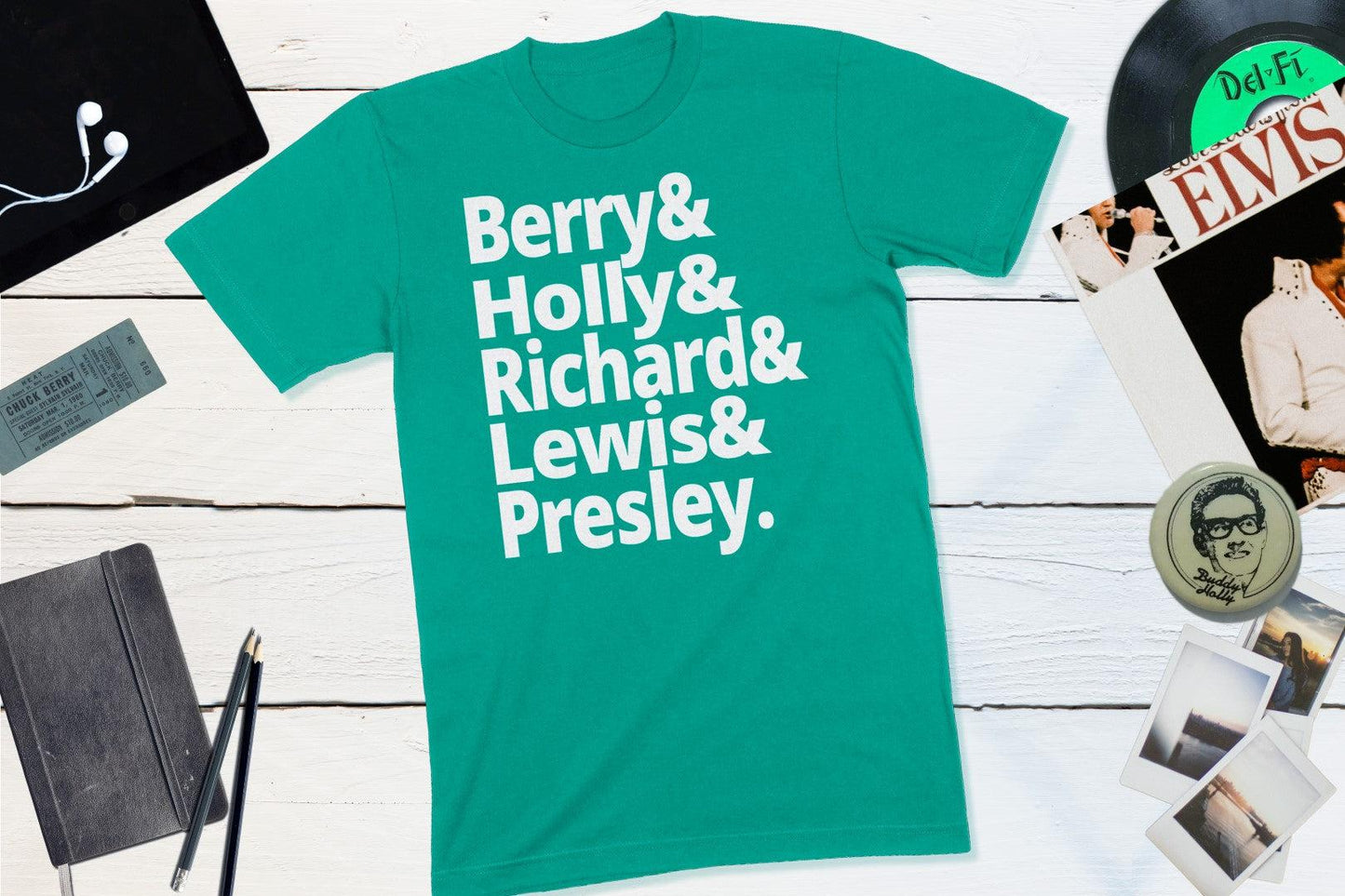 Rock N Roll Founders - Berry, Holly, Richard, Lewis, Presley-Yesteeyear
