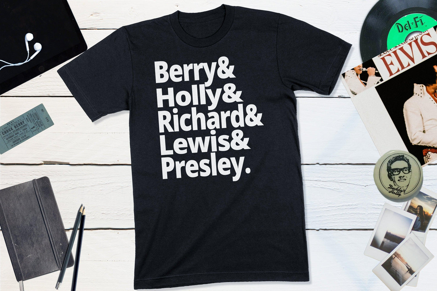 Rock N Roll Founders - Berry, Holly, Richard, Lewis, Presley-Yesteeyear