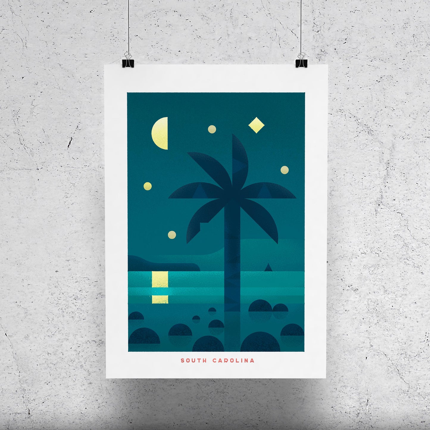 South Carolina Travel Poster Print-Poster-Yesteeyear