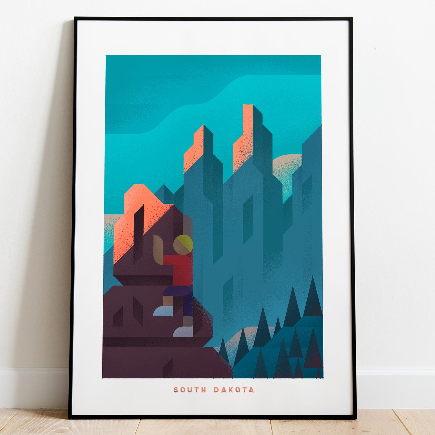 South Dakota Travel Poster Print-Poster-Yesteeyear