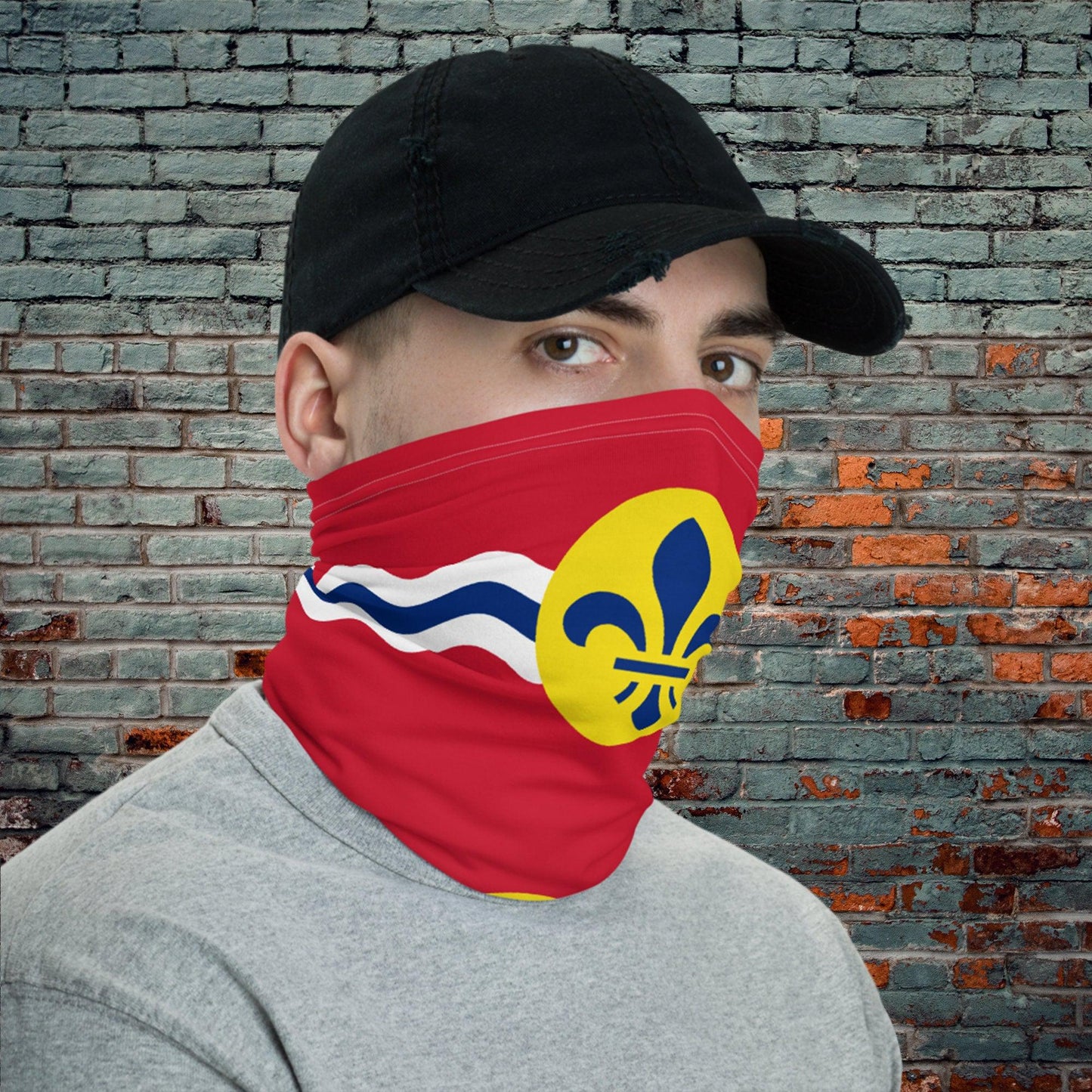 St Louis Missouri Flag Neck Gaiter-Neck Gaiter-Yesteeyear