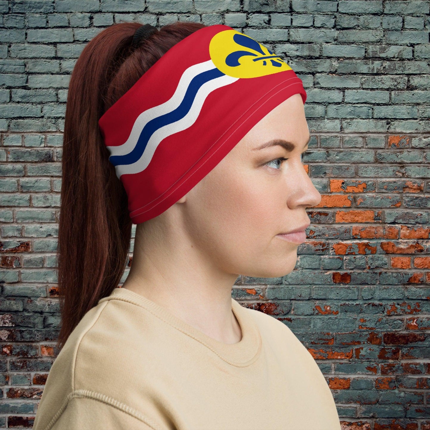 St Louis Missouri Flag Neck Gaiter-Neck Gaiter-Yesteeyear