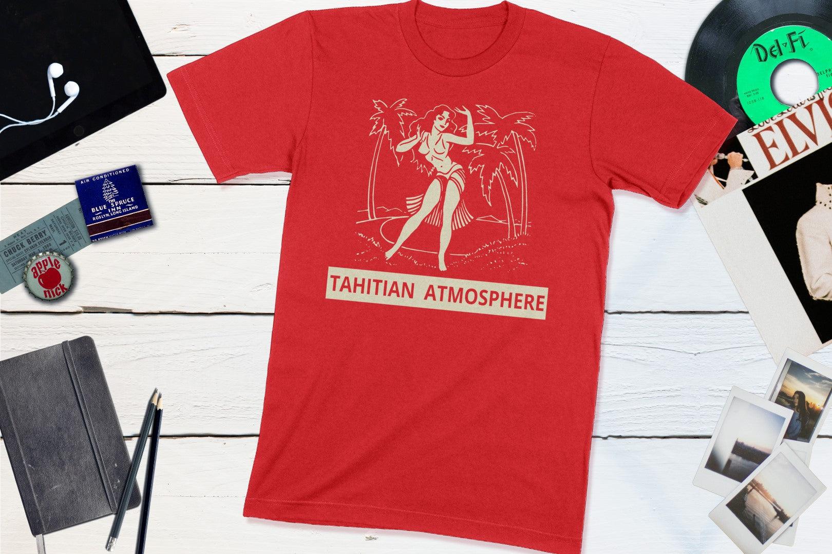 Tahitian Atmosphere Cocktail Lounge Vintage Matchbook-Unisex T-shirt-Yesteeyear