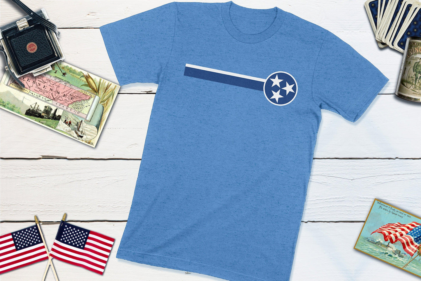 Tennessee State Flag-Unisex T-shirt-Yesteeyear