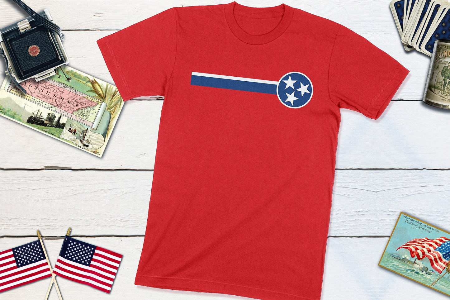 Tennessee State Flag-Unisex T-shirt-Yesteeyear