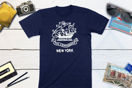 The Commodore Hotel New York City Vintage Matchbook-Unisex T-shirt-Yesteeyear