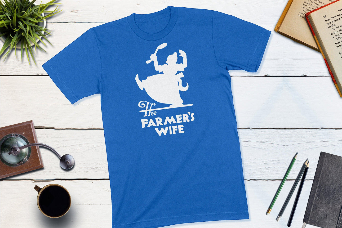 The Farmer's Wife Restaurant Vintage Matchbook-Unisex T-shirt-Yesteeyear