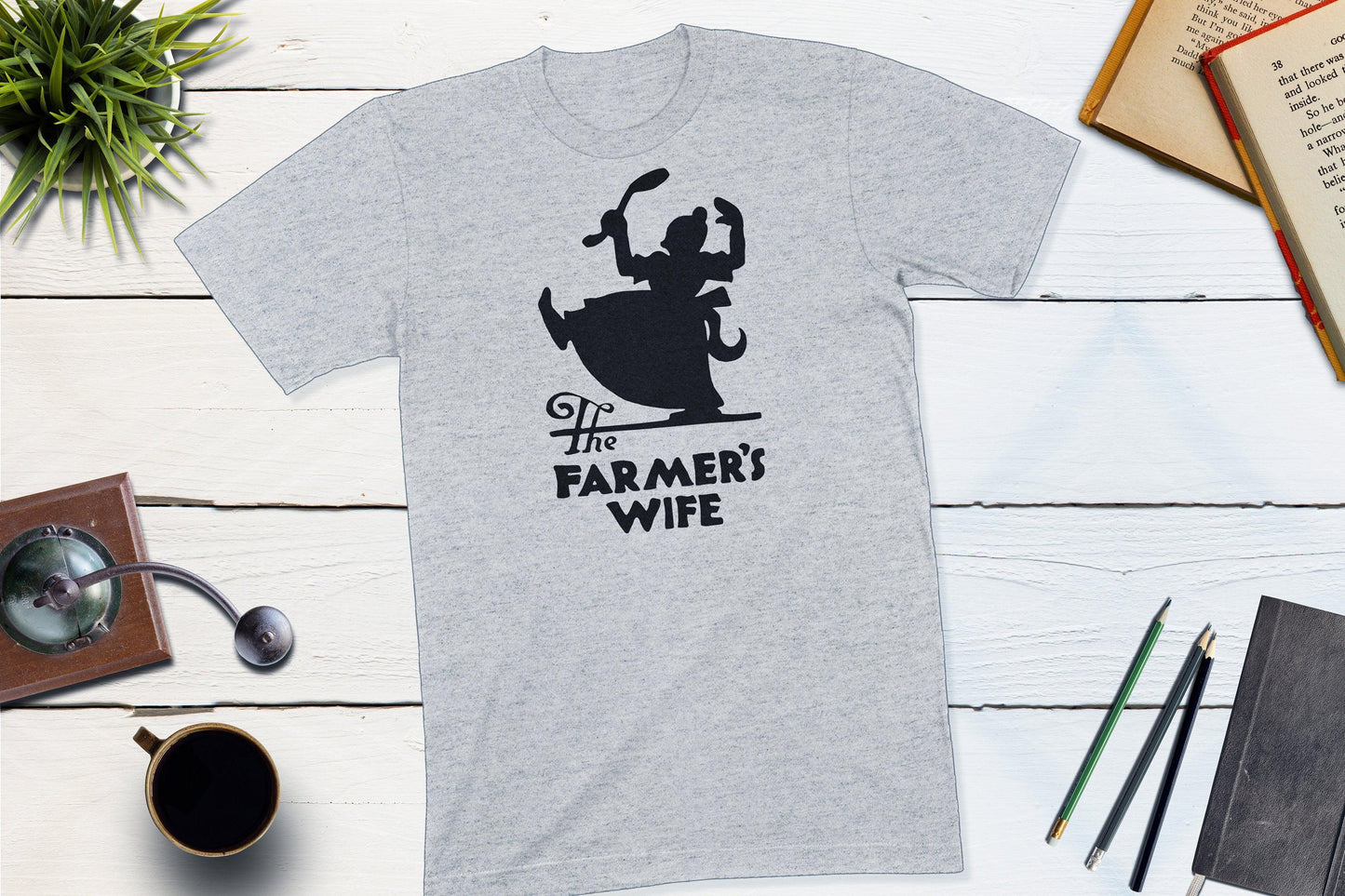 The Farmer's Wife Restaurant Vintage Matchbook-Unisex T-shirt-Yesteeyear