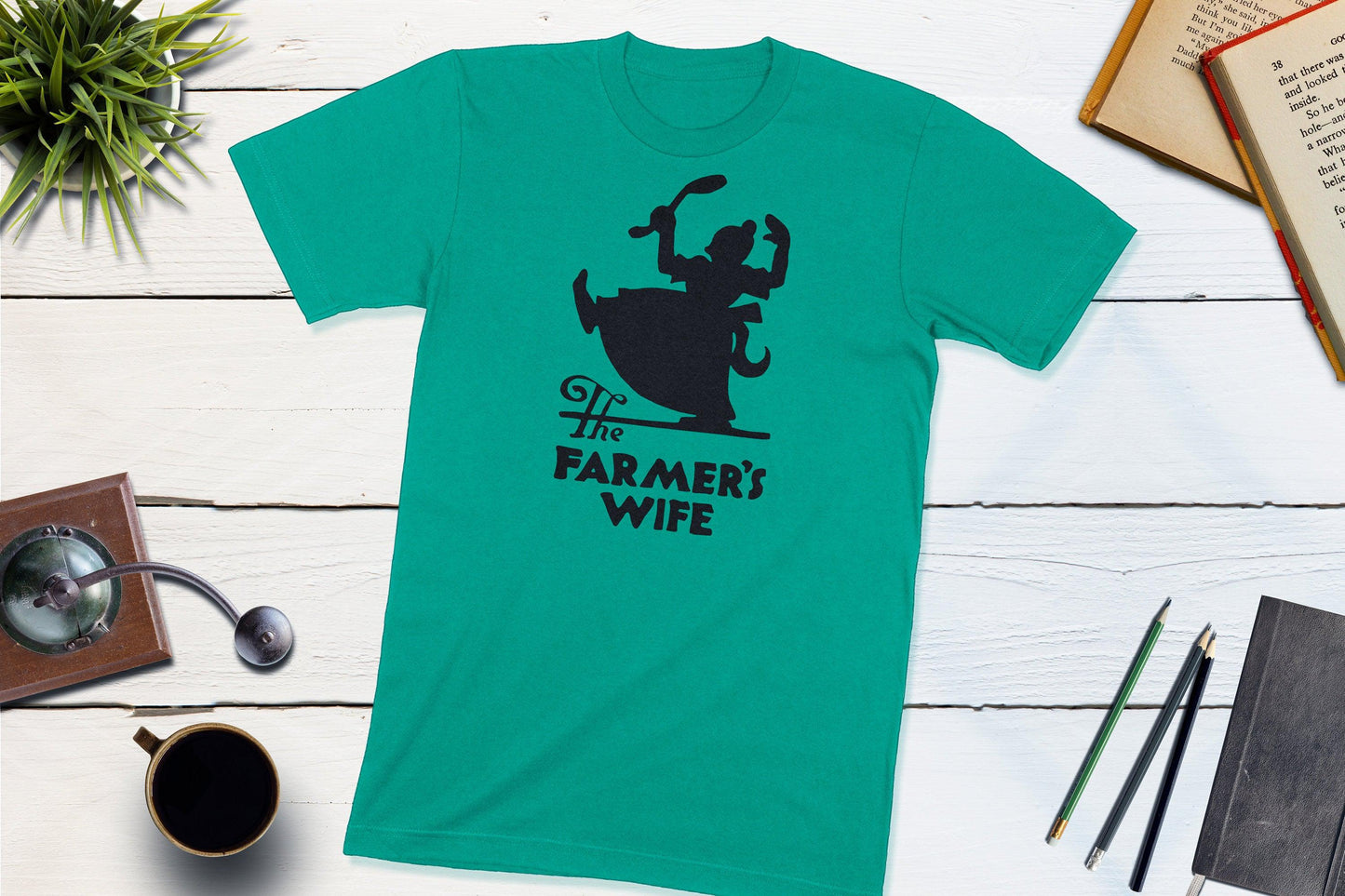 The Farmer's Wife Restaurant Vintage Matchbook-Unisex T-shirt-Yesteeyear