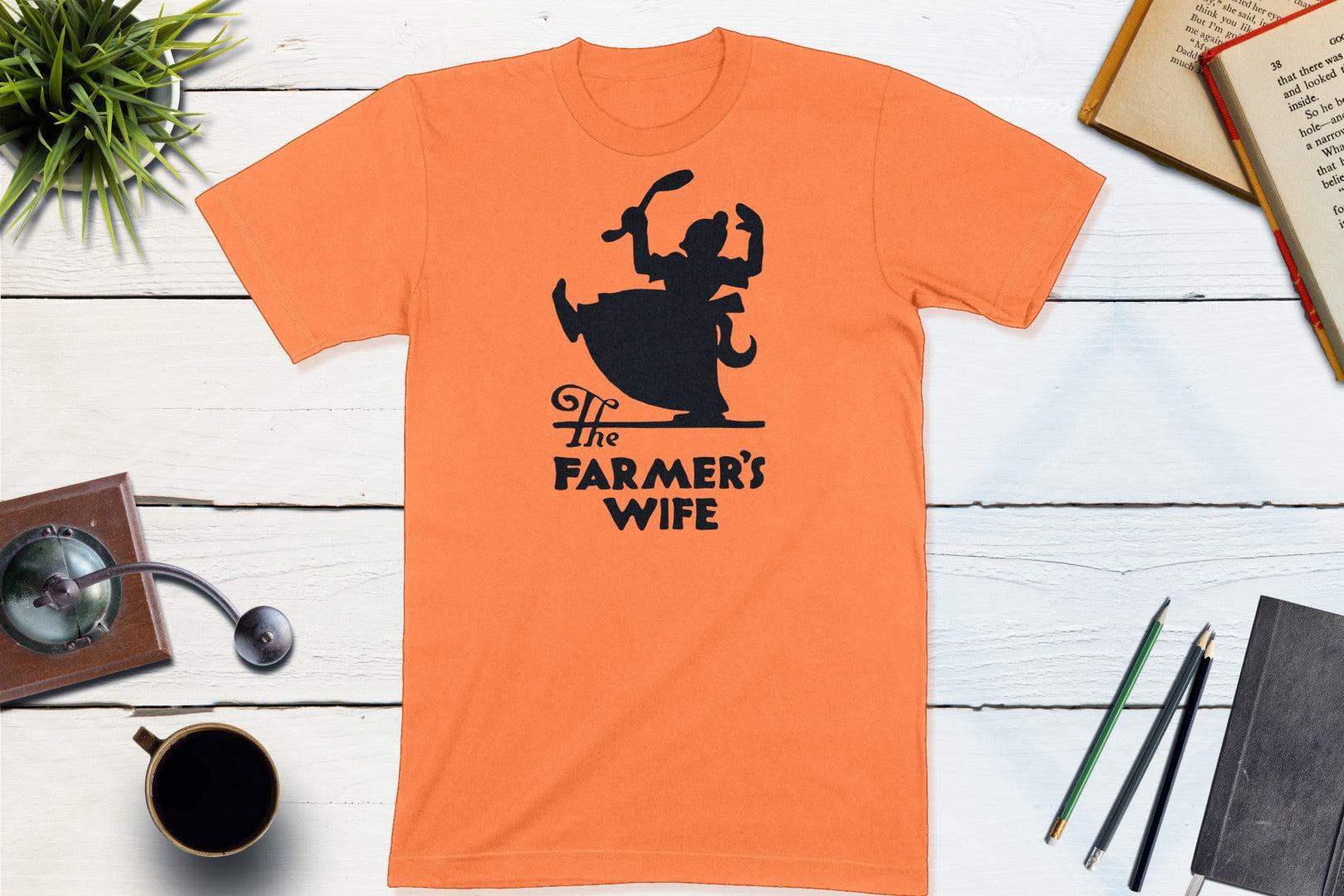 The Farmer's Wife Restaurant Vintage Matchbook-Unisex T-shirt-Yesteeyear