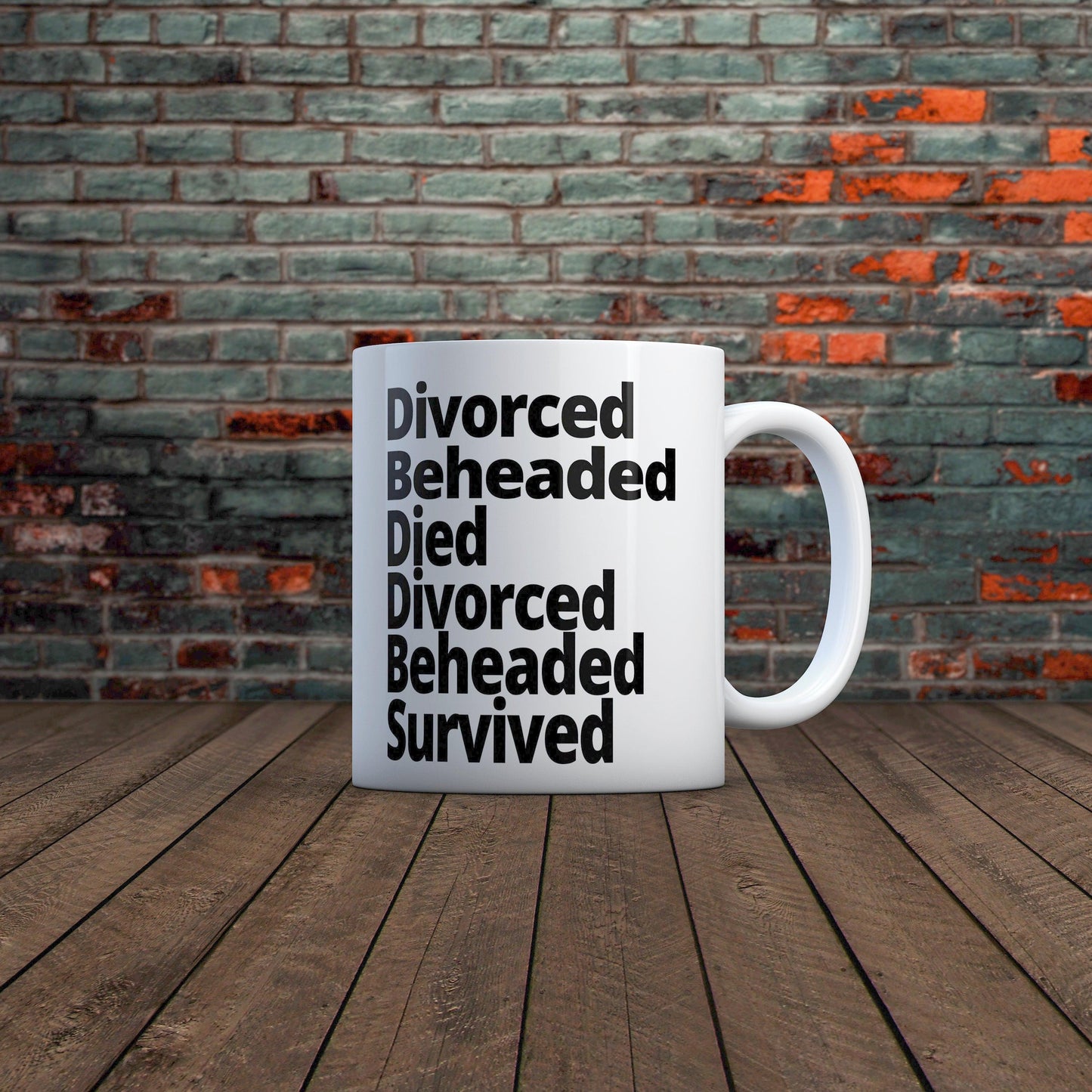 The Fates of the Wives of Henry VIII Mug-Ceramic Coffee Mug-Yesteeyear