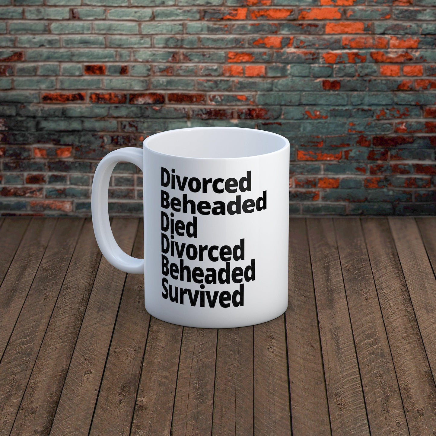 The Fates of the Wives of Henry VIII Mug-Ceramic Coffee Mug-Yesteeyear
