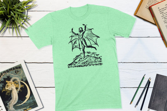 The Great Moon Hoax - Man-Bat Newspaper Hoax-Unisex T-shirt-Yesteeyear