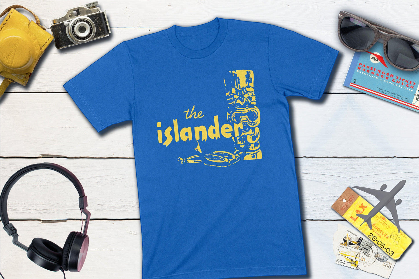 The Islander Restaurant Los Angeles Vintage Polynesian Matchbook-Unisex T-shirt-Yesteeyear