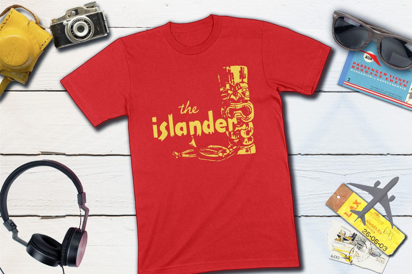 The Islander Restaurant Los Angeles Vintage Polynesian Matchbook-Unisex T-shirt-Yesteeyear