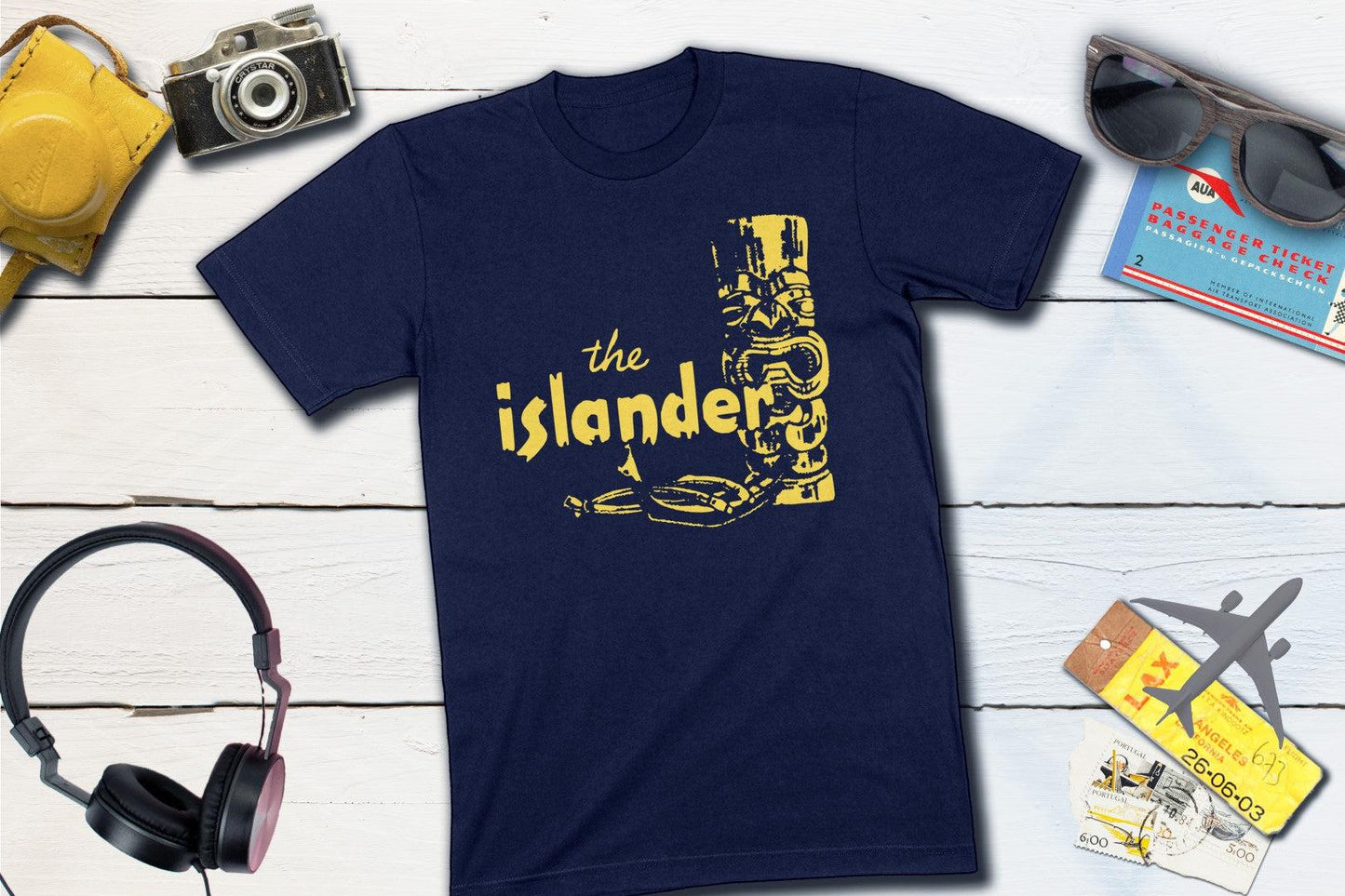 The Islander Restaurant Los Angeles Vintage Polynesian Matchbook-Unisex T-shirt-Yesteeyear